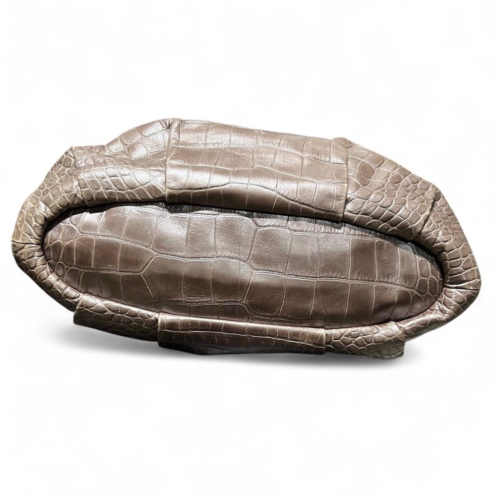 Coach Metallic Brown Croc-Embossed - Picture 2 of 7